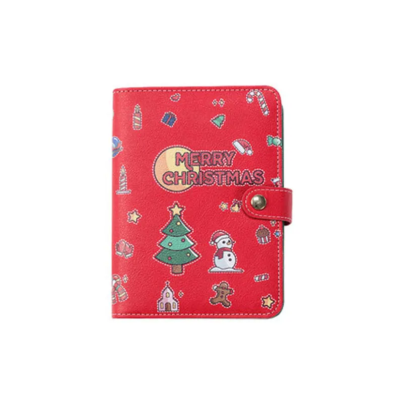 Yiwi New Arrive Christmas Red A5 A6 loose leaf Binder Notebook Creative Dairy