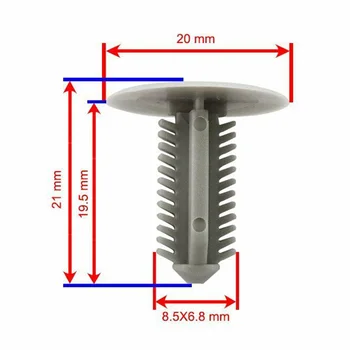 

Trim Car clips Nylon Panel For Toyota Hiace Replacement Accessory Tool Parts 20pcs Headliner