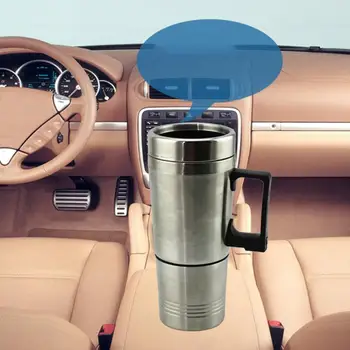 

12V Car Heating Cup Car Electric Cup Stainless Steel Car Boiling Water Cup 100 Degree Boiling Water Large Capacity