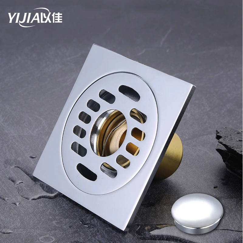 

Brass deodorant floor drain elbow forward bathroom drain washing machine floor drain