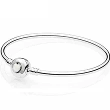 925 пробы серебряный браслет, белый чудесный браслет с застежкой в виде сердца и змеиной цепи, подходит для женщин, очаровательное модное ювелирное изделие