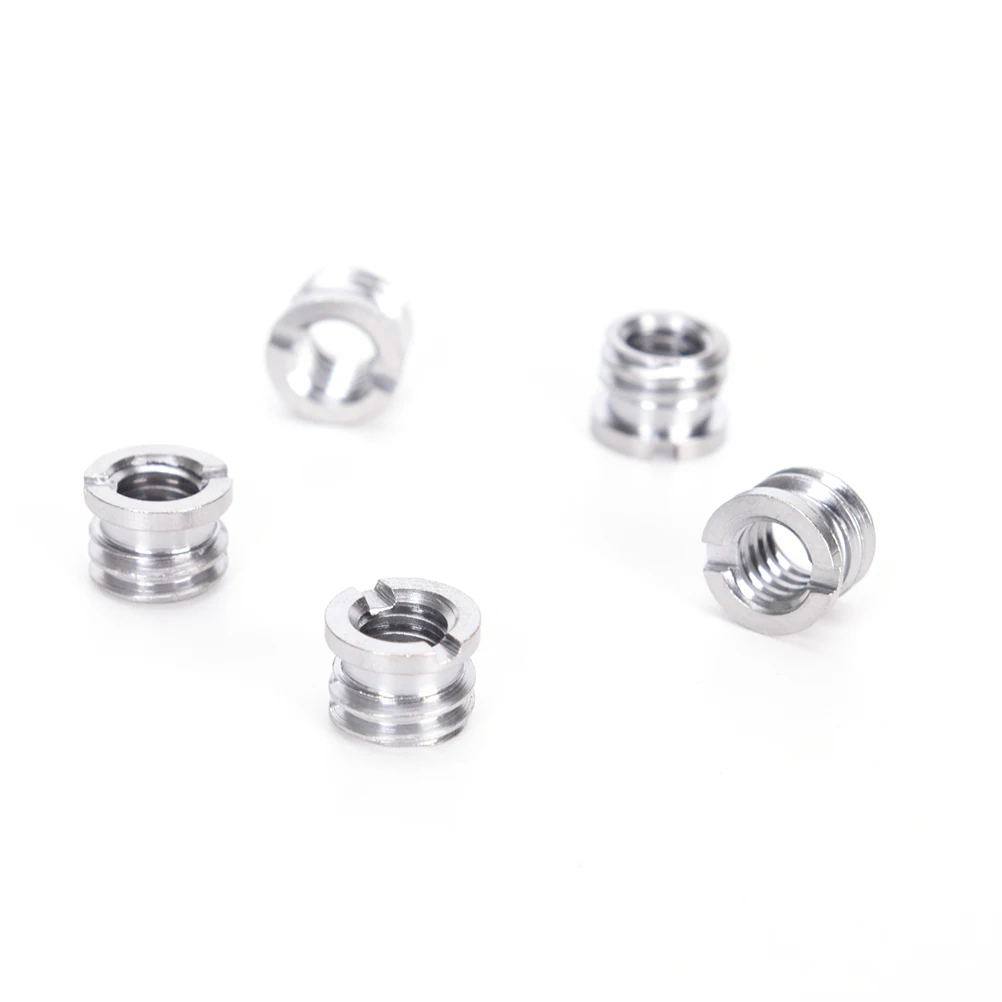 Screw Mount Adapter 5Pcs 1/4 Inch To 3/8 Inch for DSLR Camera Camcorder Tripod Monopod