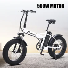 20 дюймов ebike Электрический велосипед снегоход 48V500W Электрический горный велосипед электрический складной велосипед 4,0 fat tire a bike