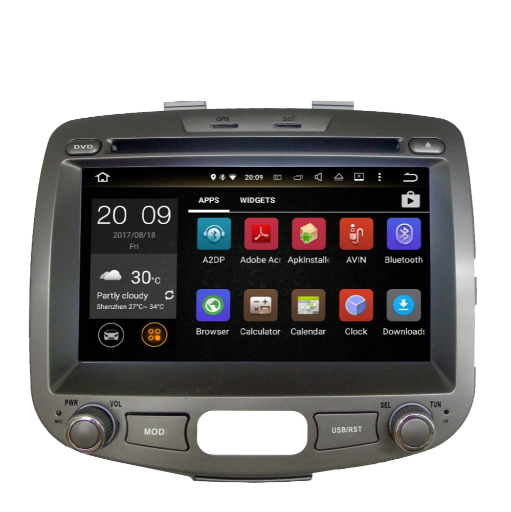 Автомобильный Восьмиядерный GPS-навигатор Android 10 0 для Hyundai I10 2007-2013 автомобильный