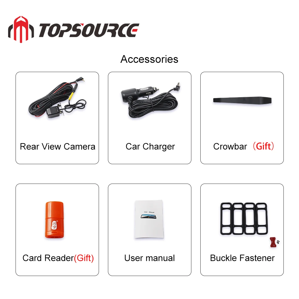 TOPSOURCE 10 ''СТРИМ медиа тире камера 1080P зеркало заднего вида медиа Автомобильный видеорегистратор с ночным видением G Датчик парковки монитор