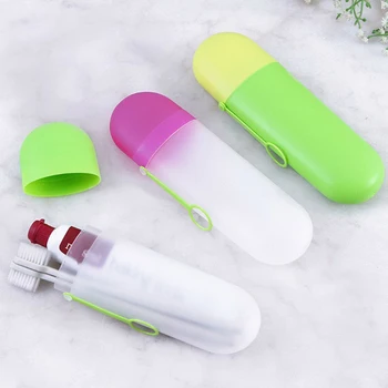 

Portable Travel Toothbrush Case high quality PP environmentally friendly durable Toothpaste Packing Antibacterial Hold Container