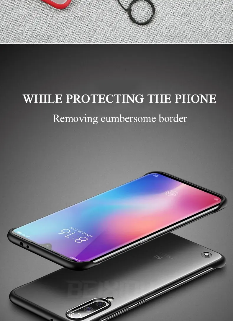 Чехол mi 9 для Xiaomi mi 9 Pro 5G, матовый безрамный чехол для телефона для Xiaomi mi 9 SE CC9, противоударный чехол без оправы, бесплатный ремешок с кольцом