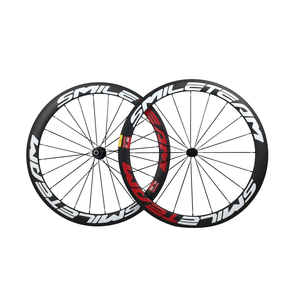 Ultralight Full Carbon Road Bicycle Wheels 700C 50mm Clincher Road Bike Wheelset Racing Bicycle Carbon Wheels R13 Hubs 3k Matte