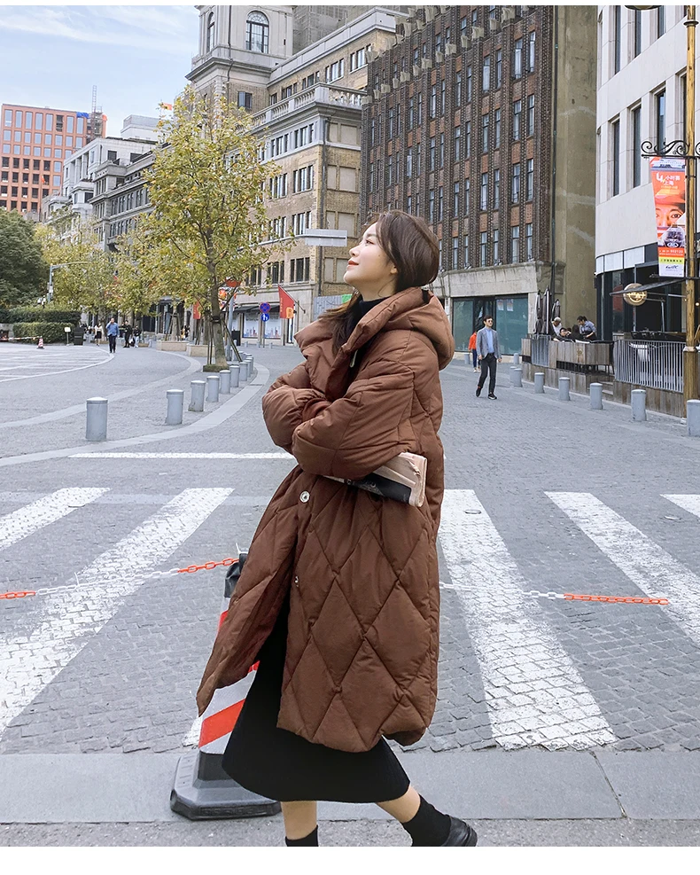 Winter Women New Coat Commuting Simple Temperament Leisure Korean Fashion Thick Warm All-match High-quality Loose Jacket L086
