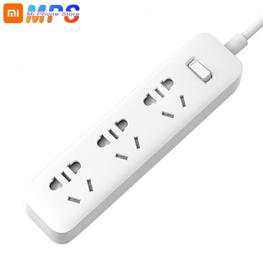 

Original Xiaomi Mijia Home Power Strip 1.8M Cable 3 Extension Power Socket Converter Adapter Mi Electrical Socket basic version