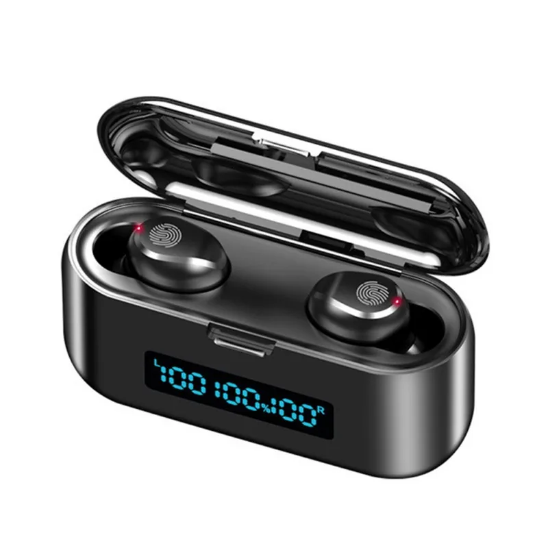 F9 46 TWS Bluetooth 5 1 Earphones LED Touch Control Digital Display Wireless Bluetooth Earbud With Microphone Charging Box