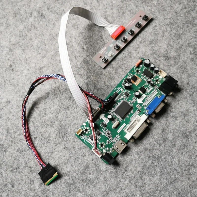 1366*768 DIY kit WLED VGA + DVI подходит LTN140AT26/LTN140AT27/LTN140AT28/LTN145AT01 экран 40-контактный LVDS М. NT68676