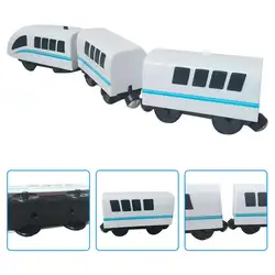 Детский игрушечный поезд Hape пара-эра грузовой поезд Классическая Детская игрушка локомотив совместима с Томасом Брио деревянный трек