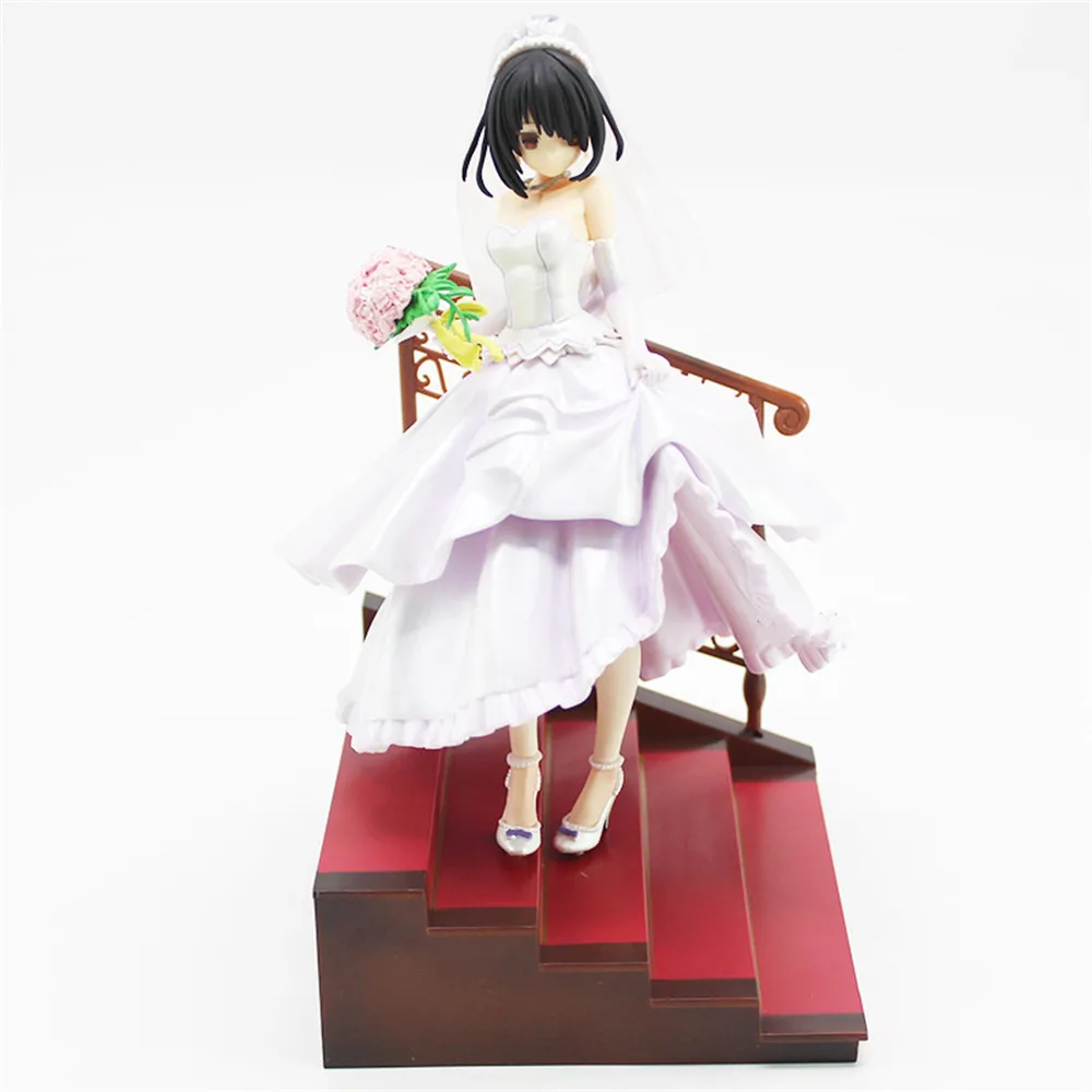 Фигурки из аниме DATE A LIVE токисаки Куруми кошмар свадьба версия платье сцена