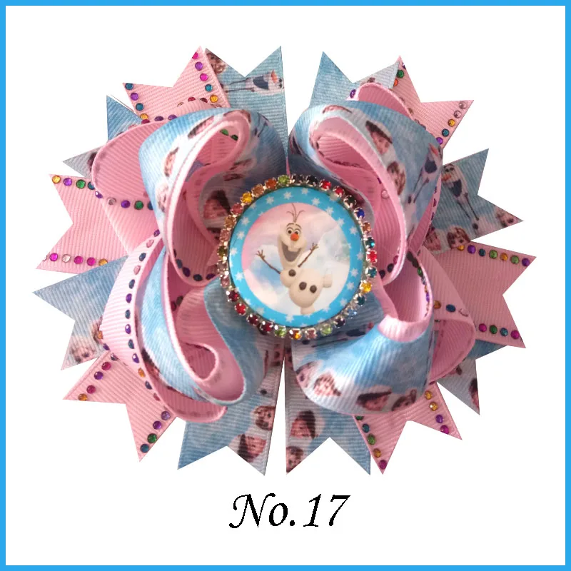 18 BLESSING Good Girl Boutique 4.5/" B Princess Hair Bow Clip Cinderella Frozen