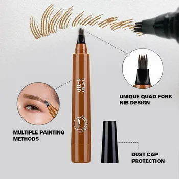 

Eyebrow Pencil 4 claw Tattoo Pen Professional Long Lasting Waterproof Microblading Fine Sketch Liquid Eye Cosmetics Brow Pencil