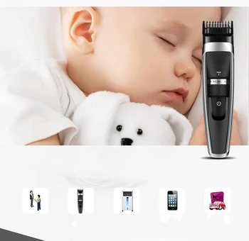 

Professional Washable Electric Men's Hair Cutter Powerful Shaver Hair Trimmer USB Rechargeable Adjustable Barber Hair Clipper