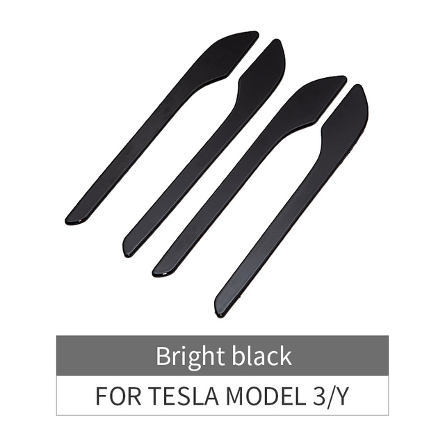 Model3 Door Handle Protector Sticker for Tesla Model 3 Y 2022 ABS Carbon Fiber Doorknob Anti-scratch Wrap Cover Accessories
