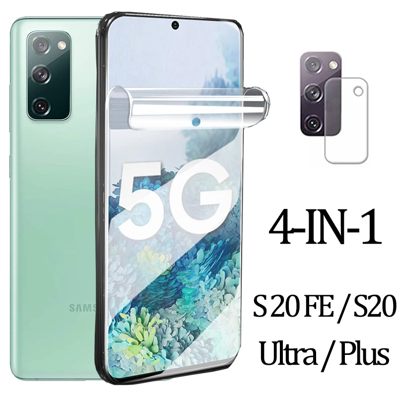 S-20 Screen Protector for Samsung Galaxy S20 FE Soft Glass S 20 Plus Hydrogel Film Samsung C20 S20 Ultra Flexible Glass S20FE afbeelding