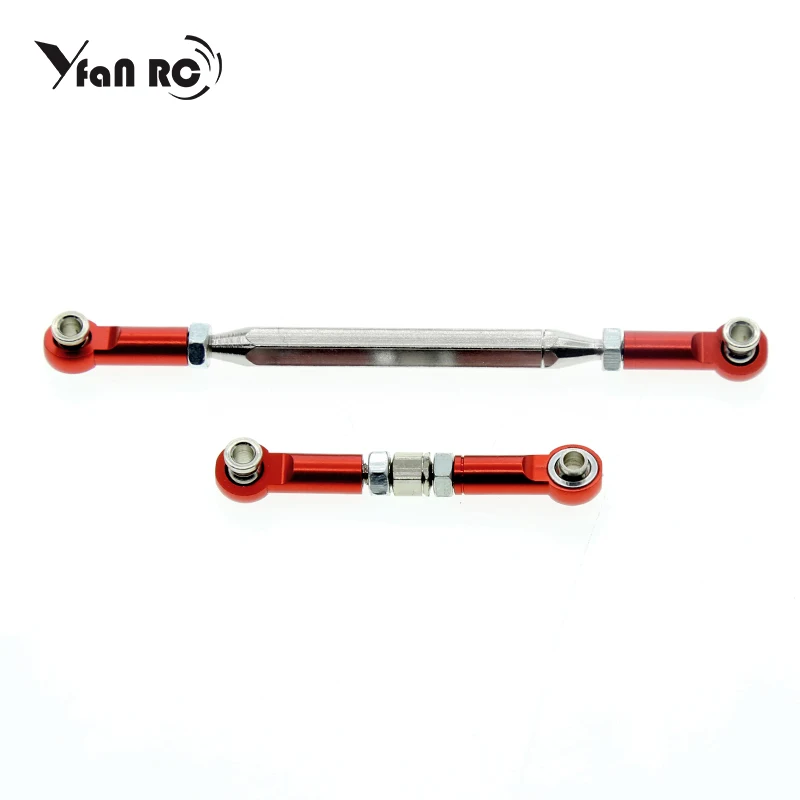 LY Rc 2 Pcs Metal Tie Rod Universal Upgraded Servo Steering Pull Rods