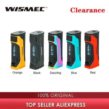 

Clearance WISMEC CB-80 TC Box MOD Max 80W Output & 0.91-inch Display No 18650 Battery Box Mod Electronic Cigarette Vape Mod