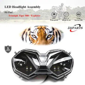 

Tiger 800 LED Headlight For Triumph Tiger 800 Tiger Explorer Motorcycle Replacement Angel Eyes DRL Waterproof IP67 NEW MOD !!