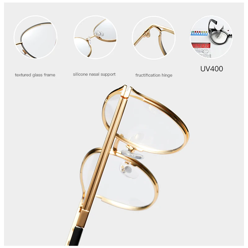Kachawoo круглые очки, оправа для женщин, золотые металлические очки, прозрачные модные женские очки, подарок на день рождения, товары, горячая распродажа