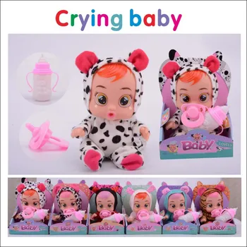 

Original 3D Silicone Inteiro Realista Doll Reborn Cry A Baby High Quality Magic Tears Dolls Toys For Children Surprise Doll Gift