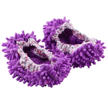 

Winter Home Non-slip Mop Sweep Floor Cleaning Duster Cloth Housework Lazy Soft Slipper shoes Washable