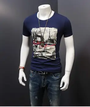 

Summer new women's street letter characters print loose short-sleeved T-shirt 8809