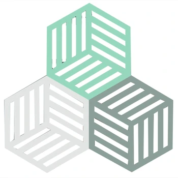 

8Pcs/Set Kitchen Table Felt Mat Pot Coaster Household Anti-Scalding Nordic Ins Six Side Dishes Plate Tableware Heat-Insulated Pl