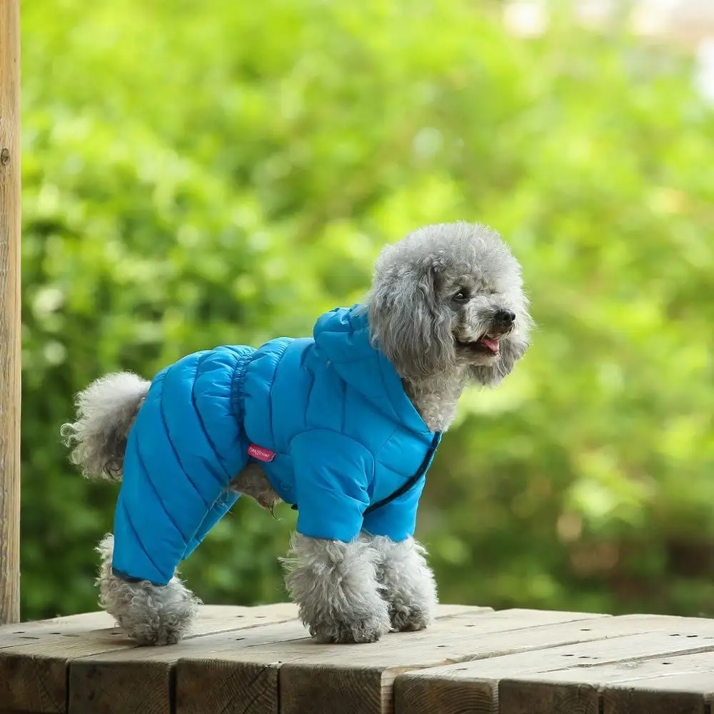 Dog Clothes Autumn Winter Padded Coat Thick Slim Jacket Down Padded Jacket Warm Jumpsuit clothes
