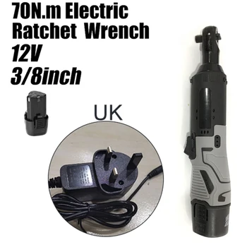 

Set Electric Ratchet Wrench Charger Battery Cordless Right Angle Plastic