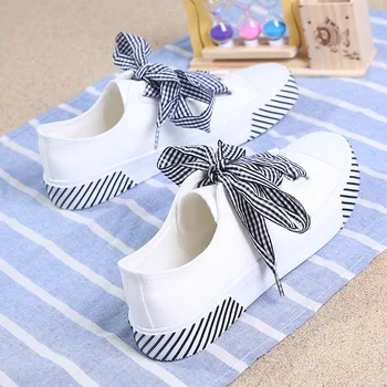 

BJYL Woman Platform Shoes 2019 Summer New Fashion Women Shoes Casual Solid Canvas Color Women Casual Shoes Sneakers B600