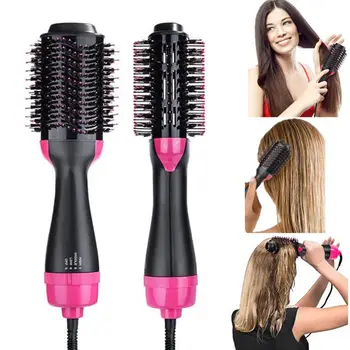

Multi-functional Hot Air Anion Hair Dryer Comb Straightener Curler Beauty Tool Curling brush hair styling tools