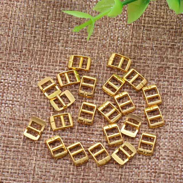 20pcs Newest 4mm Mini Ultra-small Tri-glide Belt Buckle Doll Bags Buckles Diy Doll Buttons Shoes Accessories 3