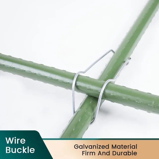 30 Db Kerti Cső Tartó Acél Huzalklip 11/16/20 Mm -Es Polc Keret Diy Csatlakozó Üvegházhatású Rugóhuzal -Klip Rögzítő Bilincs - Image 2