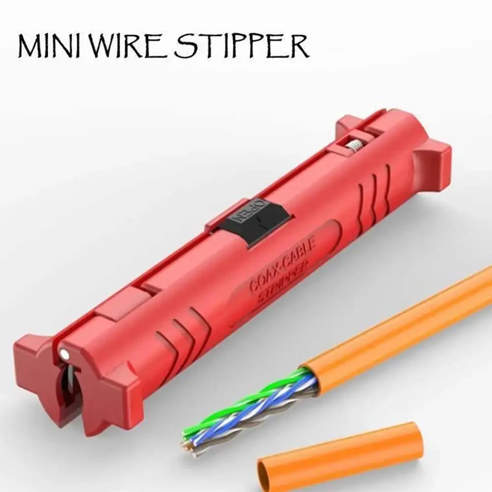 

Universal Mini Cable Wire Stripper Pen Electric Wire Demolisher Cutter Rotary Coaxial Cutter Stripping Machine Pliers Tool