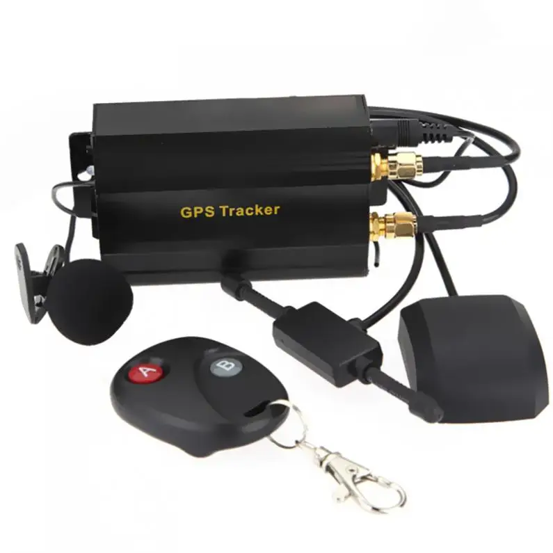Черный Автомобильный GPS трекер 5 10 м точность GSM/GPRS устройство слежения