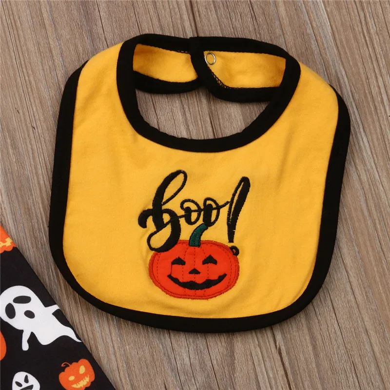 Newborn Baby Clothes 2019 Summer Autumn Halloween Baby Romper Pant Bibs Baby Girl Clothes Christmas Kids Costume For Boy Infant