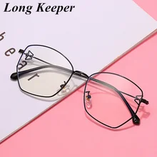 Компьютерные очки оправа очки анти синий свет очки для игр Черный Золотой Серебряный Женские очки Полигон прозрачные очки