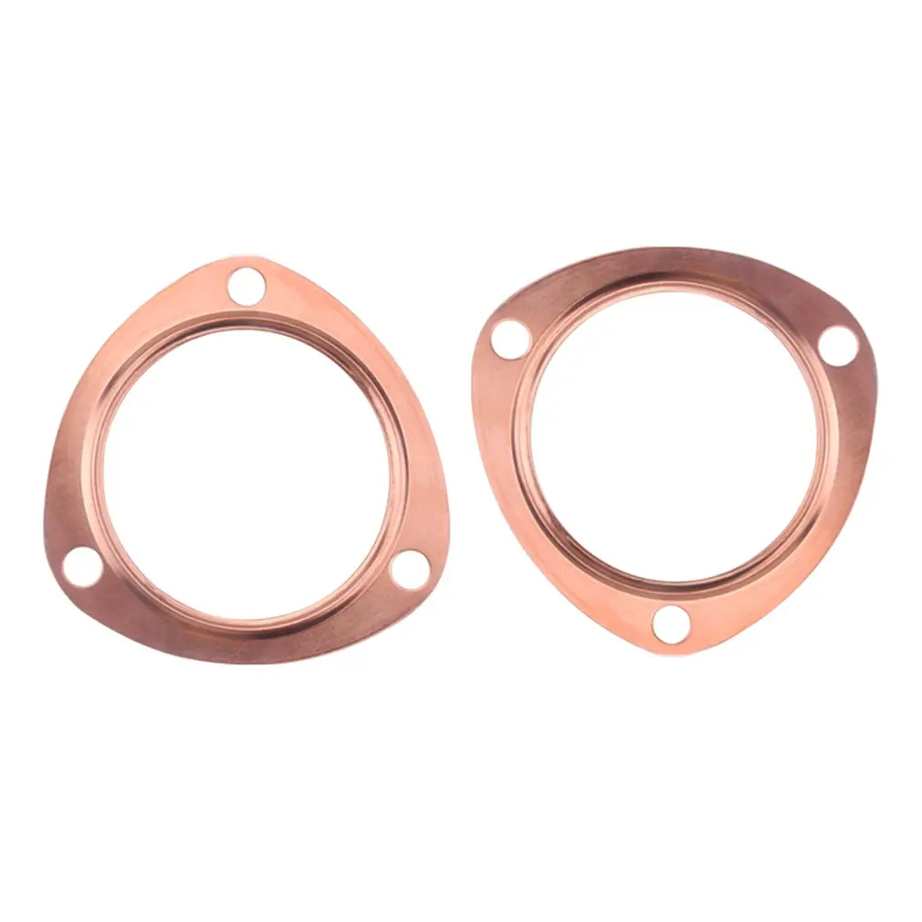 3 Inches Copper Header Exhaust Collector Gaskets Reusable Gaskets For Car Engine For SBC BBC 302
