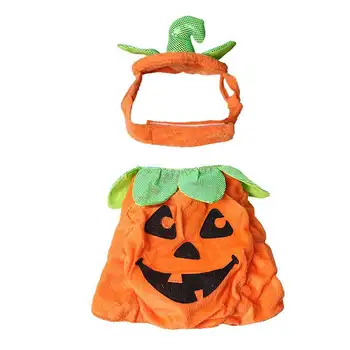 

NEW Pet Cat Dog Pumpkin Suit (clothes + Hat) Jewelry Clothing