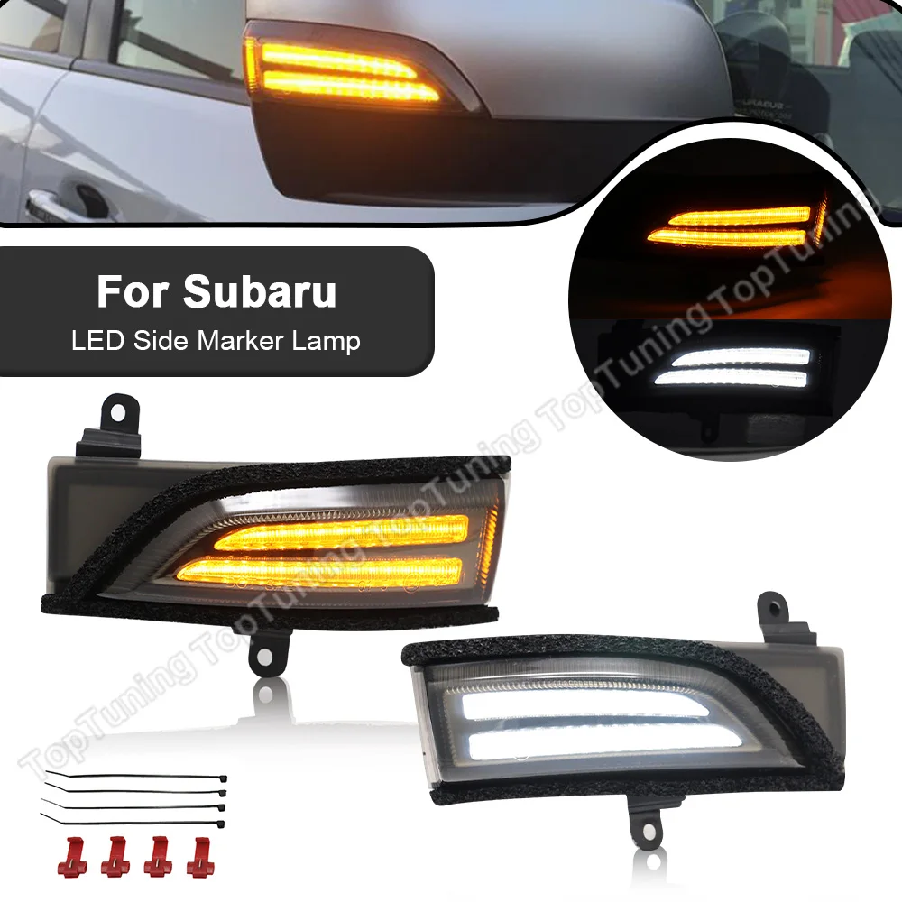 

1Set Dynamic LED Side Mirror Light Turn Signal Lamp For Subaru Crosstrek 13-17 Forester 14-18 Impreza 12-16 Legacy 12-17