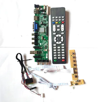 

Fit LP156WHB-TLC1/TLC2/TLD1/TLD2 1366*768 3663 TV digital AV HDMI VGA USB DVB upgrade screen 40 pin LVDS LCD drive board DIY Kit
