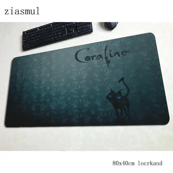 

coraline mats 800x400x3mm locked edge gaming mouse pad big keyboard mousepad thick notebook gamer accessories padmouse mat