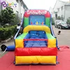 EXQUISITE CRAFT 2.5x1.3x2m Inflatable Snowball Game Machine for Event or Shopsale / Inflatable Snowball Shooting Toys 6