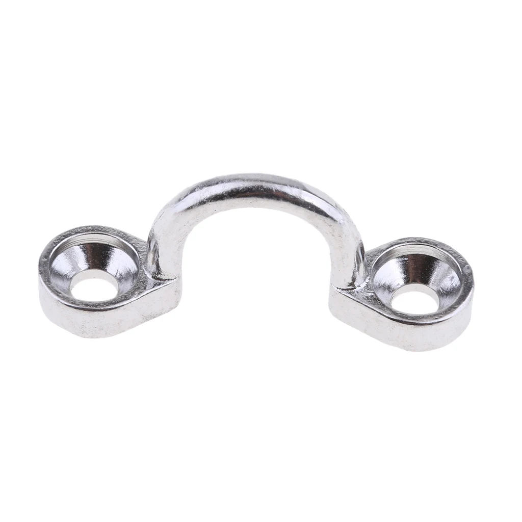 1Pc Stainless Steel Deck Loops Tie Down Pad Eye Strap for Boat Canoe Rigging