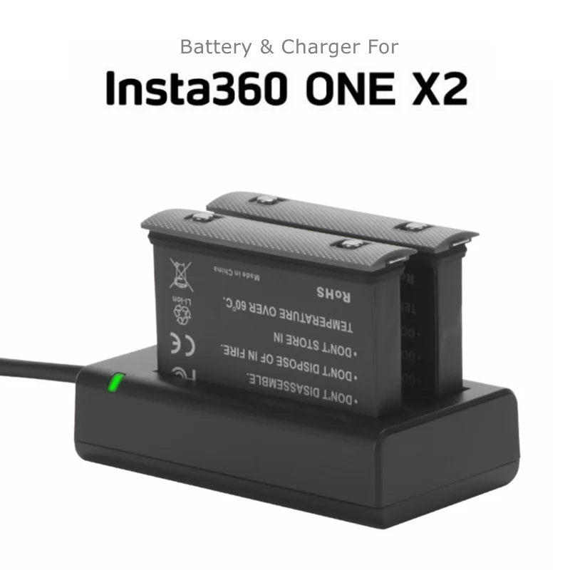 Новый литиевый аккумулятор 1700 мАч для Insta360 ONE X2 перезаряжаемая батарея Insta 360 хаб с