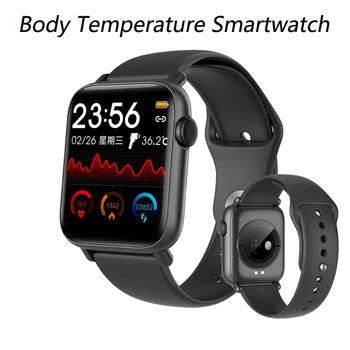 

Smart Watch Full Touch Screen Bluetooth Smartwatch Temperature Fitness Tracker Smart Wristband Men Women Watches For Android IOS